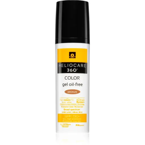 Heliocare 360° Color Gel Oil-Free tónující ochranný gel SPF 50+ odstín Bronze 50 ml