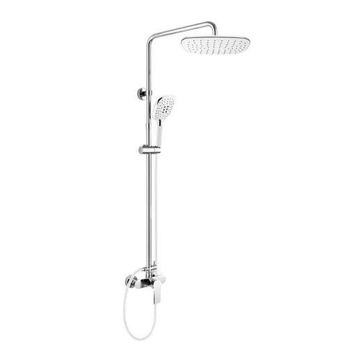 Mereo Dita sprchová baterie s talířovou hranatou sprchou, bílá CBE60104SJD