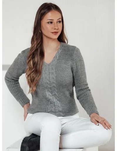 Dámský svetr CASVINA světle šedý