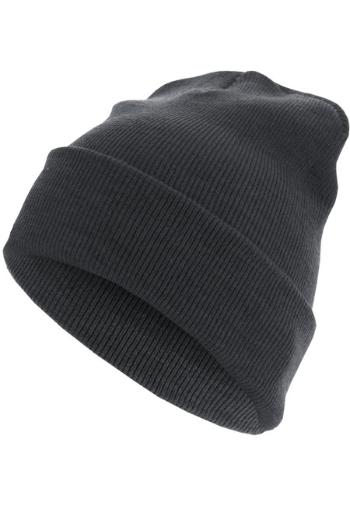 Urban Classics Beanie Basic Flap Long Version h.charcoal - UNI