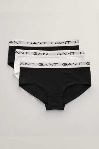 SPODNÍ PRÁDLO GANT HIPSTER BRIEFS 3-PACK BLACK / WHITE