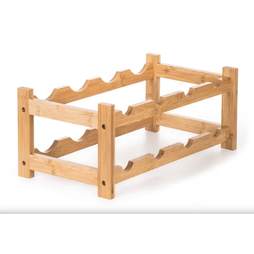 G21 Bambusový regál na víno, 8 lahví, S