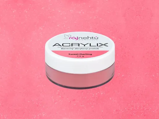 Ráj nehtů Akrylový prášek ACRYLIX 7,5 g -  Sweet Darling