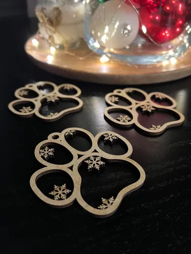 Vsepropejska Vánoční baňka s motivem psa 3 Barva: Hnědá, Rozměr (cm): 6