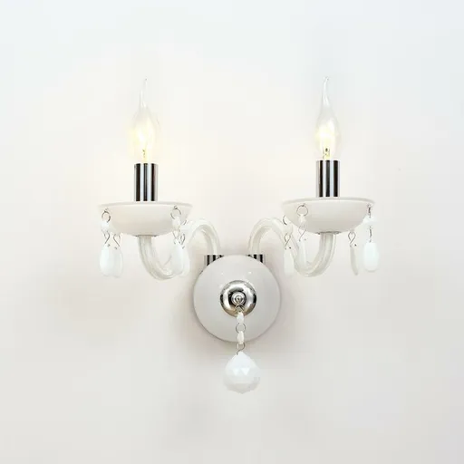 ACA Lighting Crystal nástěnné svítidlo BLK82042WWC