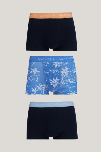 SPODNÍ PRÁDLO GANT ISLAND PRINT TRUNK 3-PACK PERFECT BLUE
