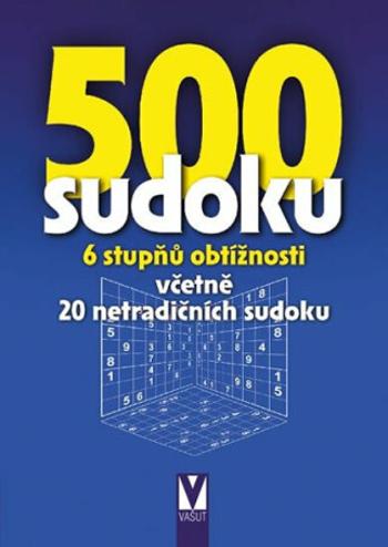 500 sudoku - 6 stupňů obtížnosti (modrá)