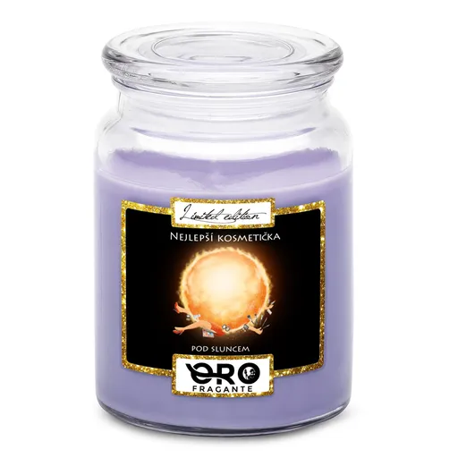 Svíčka Nejlepší kosmetička pod sluncem (Vůně svíčky: Levandule)
