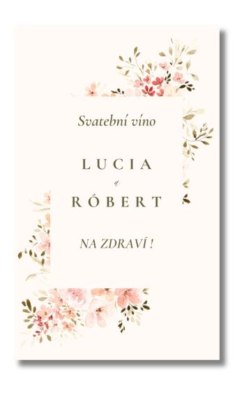 Personal Etiketa na láhev - Spring time Zvolte množství: od 31 do 60 ks