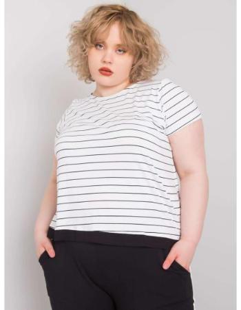 Dámská halenka plus size LILLIANA bílá