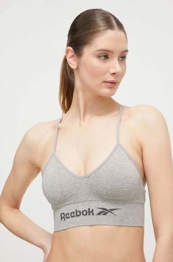 Sportovní podprsenka Reebok C9498 šedá barva, melanž