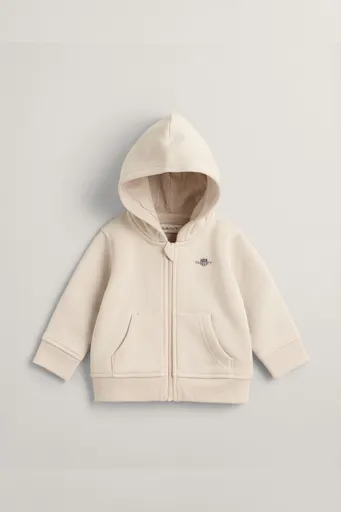 MIKINA GANT SHIELD ZIP HOODIE SOFT OAT