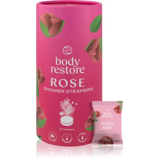 Body Restore Rose Shower Steamers tablety do sprchy s vůní růží 6 ks