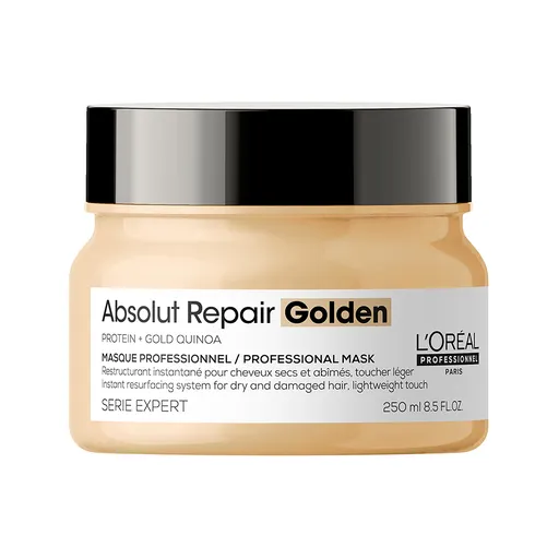 L'Oréal Professionnel Regenerační maska pro poškozené jemné vlasy Serie Expert Absolut Repair Gold Quinoa + Protein (Golden Masque) 250 ml