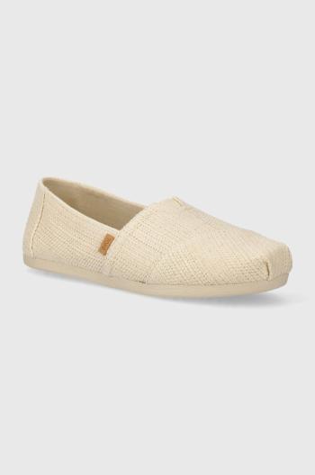 Espadrilky Toms Alpargata béžová barva, 10020656