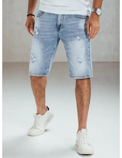 Pánské džínové kraťasy, modré