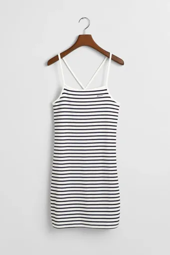 ŠATY GANT STRIPED TANK DRESS EVENING BLUE