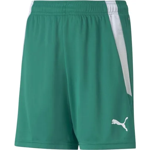 Puma TEAMLIGA SHORTS Juniorské šortky, zelená, velikost