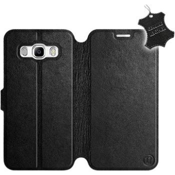 Flip pouzdro na mobil Samsung Galaxy J5 2016 - Černé - kožené - Black Leather (5903226495139)