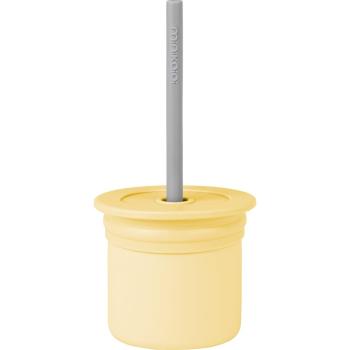 Minikoioi Sip+Snack Set jídelní sada pro děti Yellow / Grey 1 ks