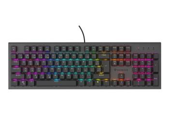 Genesis tichá herná klávesnica THOR 303/RGB/Outemu Peach Silent/Drôtová USB/SK-SK layout/Čierna