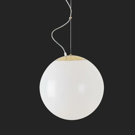 OSMONT ISI63010 ISIS L3 HP závěsné plastové svítidlo mosaz leštěná / bílá IP40 3000 K 52W LED DALI