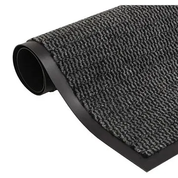 Protiprachová obdélníková rohožka všívaná 80x120cm antracitová