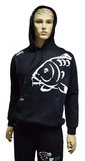 R-Spekt Rybářská Mikina s kapucí Carper black - XL,R-Spekt Rybářská Mikina s kapucí Carper black - XL