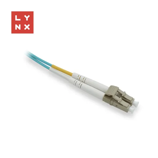 LYNX duplexní patch kabel MM, OM3, LC/LC, 50/125µm, 0, 5m