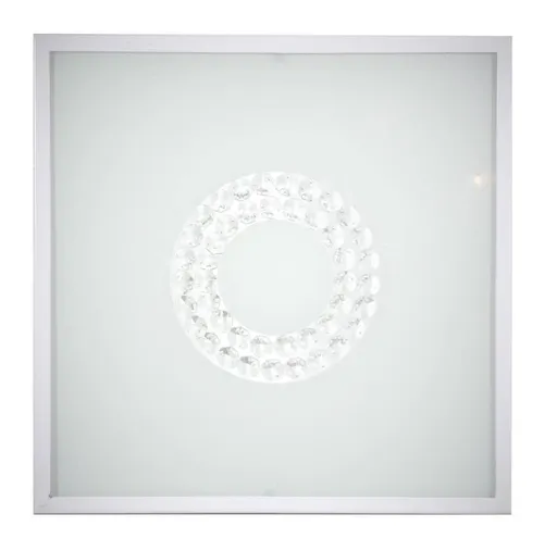 Stropní svítidlo bílé sklo čtvercové LED 16W 4000K 29x29cm Lux