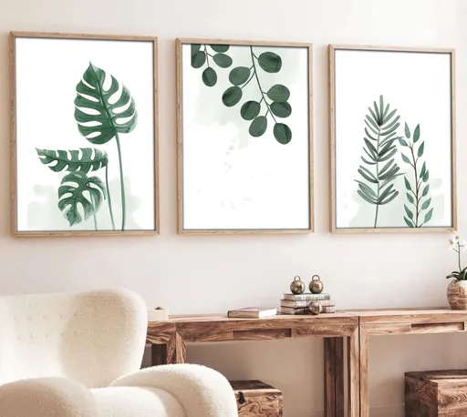 Dekorativní rámovaný obraz z MDF (3 kusy) Huhu193 - 70 x 50