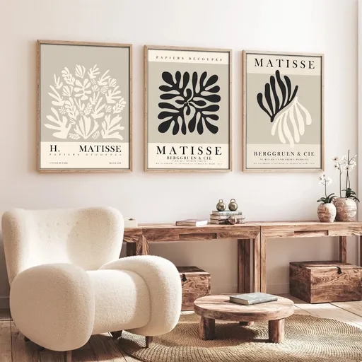 Dekorativní rámovaný obraz z MDF (3 kusy) Huhu257 - 50 x 70