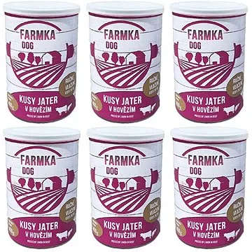FARMKA DOG s játry 400 g 6 ks (8594025084685)
