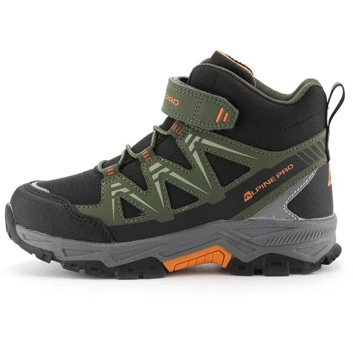 ALPINE PRO GRAZO Dětské turistické boty, khaki, velikost