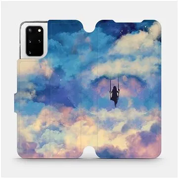 Flipové pouzdro na mobil Samsung Galaxy S20 Plus - MR09S Dívka na houpačce v oblacích (5903516170838)