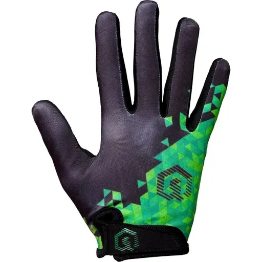 Arcore RIDER LF Juniorské dlouhoprsté cyklistické rukavice, černá, velikost 8Y