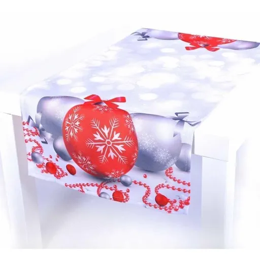 Ubrus vánoční, Vánoční ozdoby 40 x 90 cm