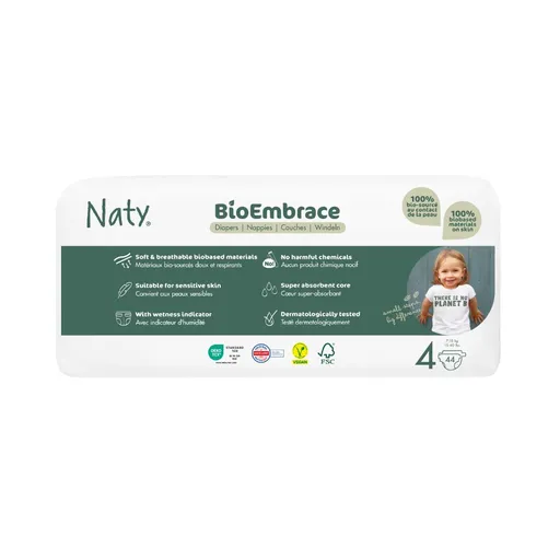 Naty BioEmbrace Maxi 7–18 kg dětské plenky 44 ks