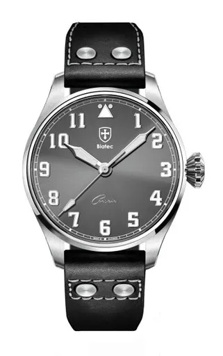 Biatec Corsair CS 03 N - Černý kožený pilot řemínek