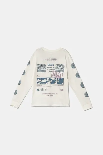 Dětské bavlněné tričko s dlouhým rukávem Vans Always Classic BFF