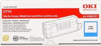 OKI 44318607 azurový (cyan) originální toner