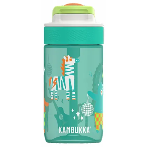 Láhev na vodu pro děti LAGOON 400 ml, disco zoo, tritan, Kambukka