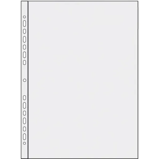 Obal A4 "U" čirý eurozávěs PVC 150mic 100ks