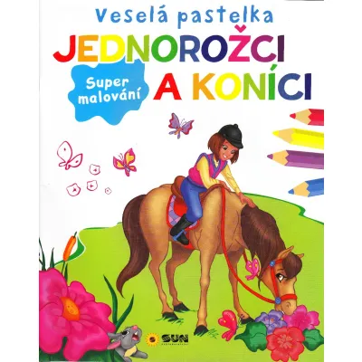 Veselá pastelka - Jednorožci a koníci