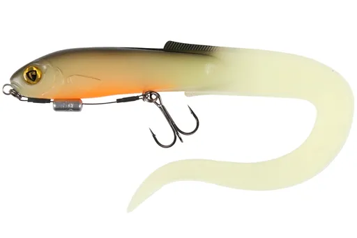 Fox rage gumová nástraha slick eel loaded uv hot olive - 28 cm 57 g #1/0