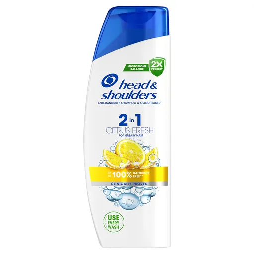 Head & Shoulders Šampon a kondicionér pro mastné vlasy 2v1 Citrus Fresh (Anti-Dandruff Shampoo & Conditioner) 330ml