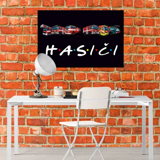 Obraz Hasiči (Rozměr obrazu: 90x60)