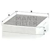 MANN-FILTER CUK25001 pro vozy ALPINA;BMW (CUK25001)