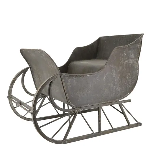 Zinkové antik kovové sáně Dreaming Christmas - 48*50*63 cm Chic Antique