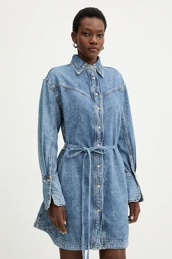 Džínové šaty BOSS Orange C SHIRTDRESS